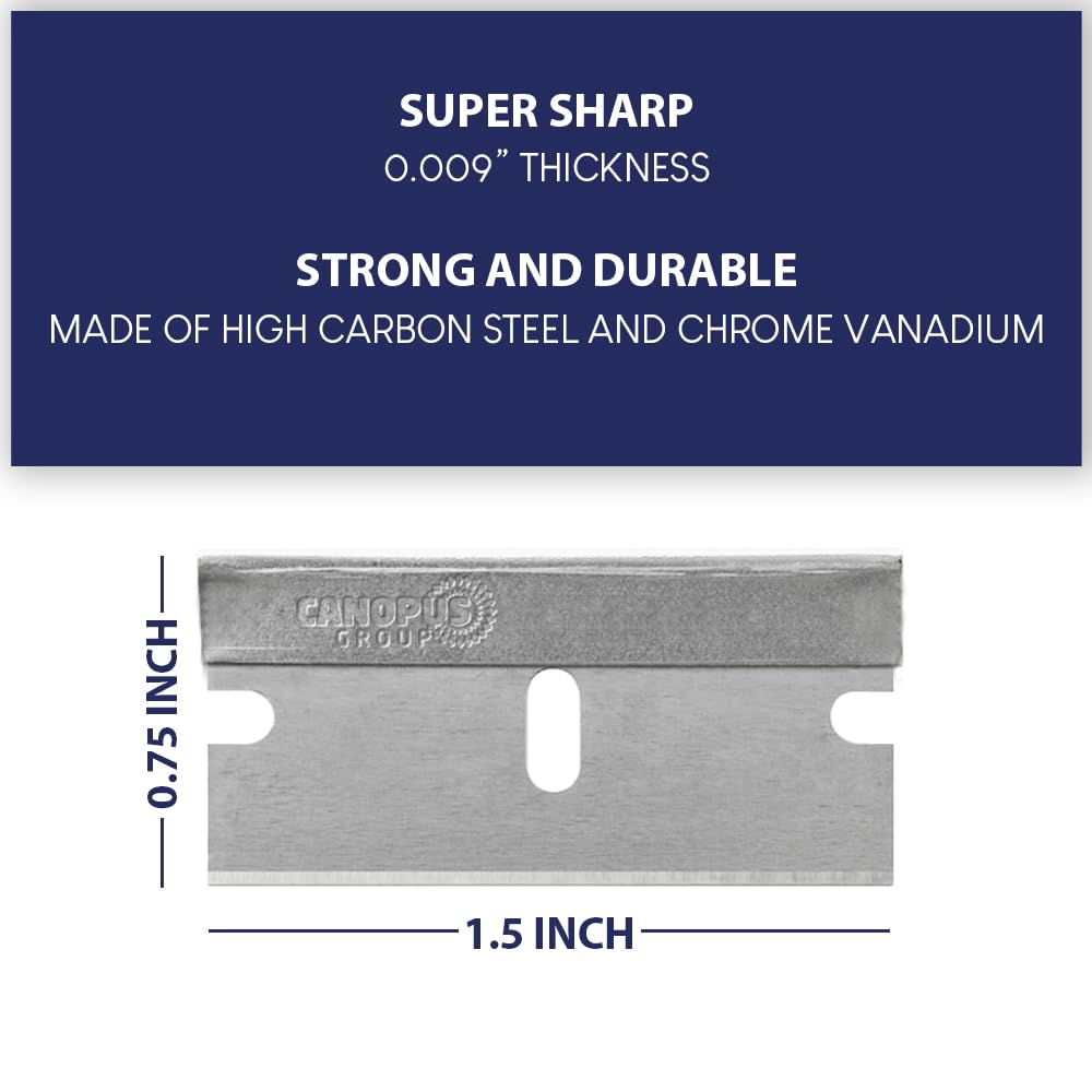 CANOPUS individually wrapped blade in protective paper for safe storage and transport