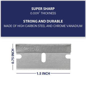 CANOPUS individually wrapped blade in protective paper for safe storage and transport