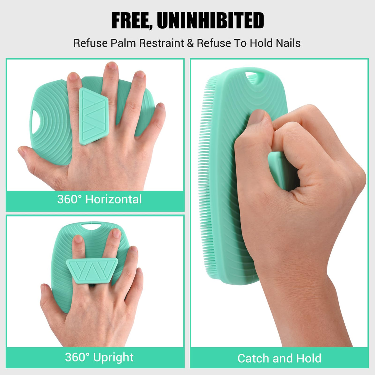 canroom scrubber held in hand to show scale and travel-friendly convenience