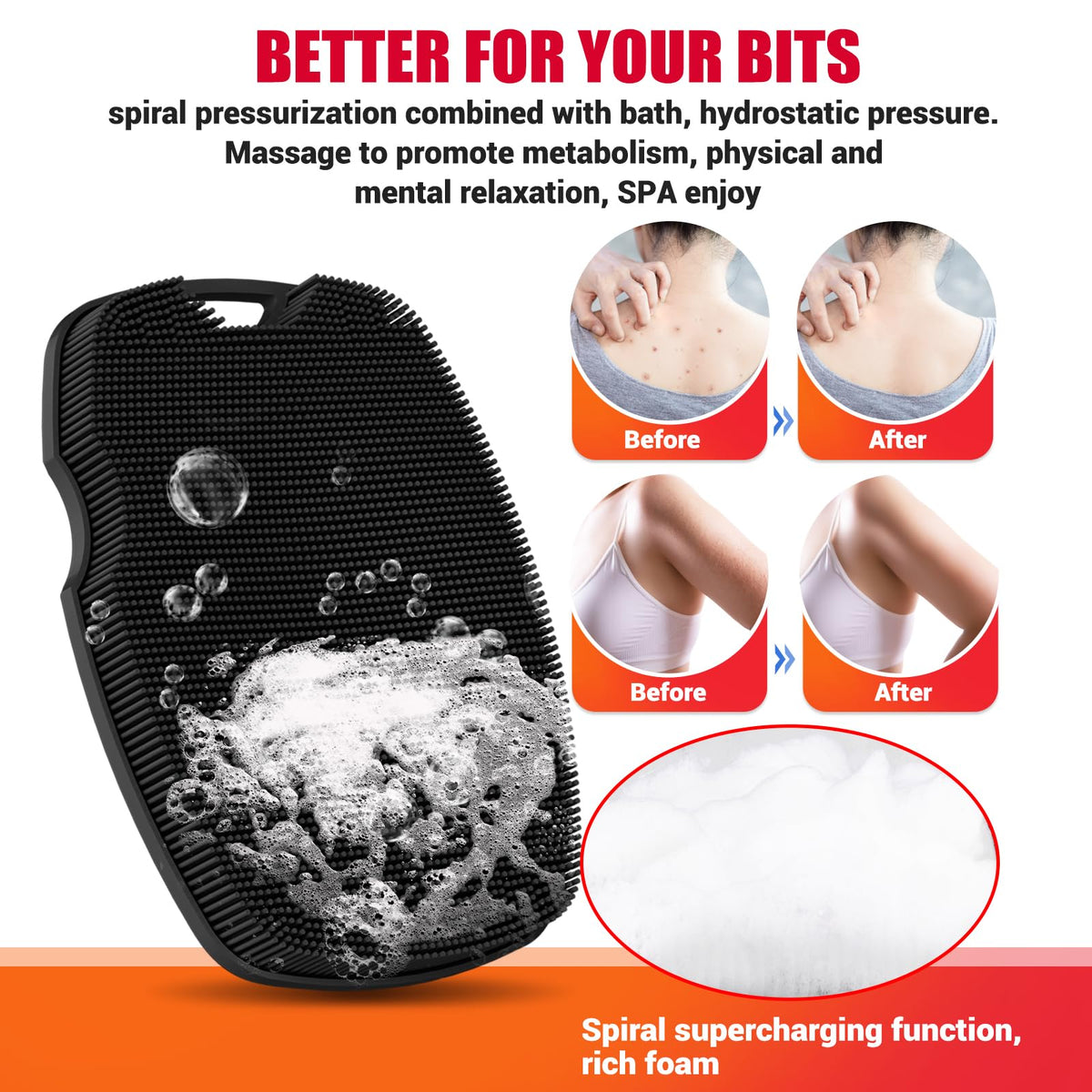 canroom producing lather in shower illustrating quick foam generation