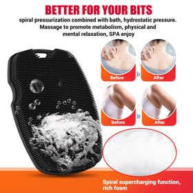 canroom producing lather in shower illustrating quick foam generation