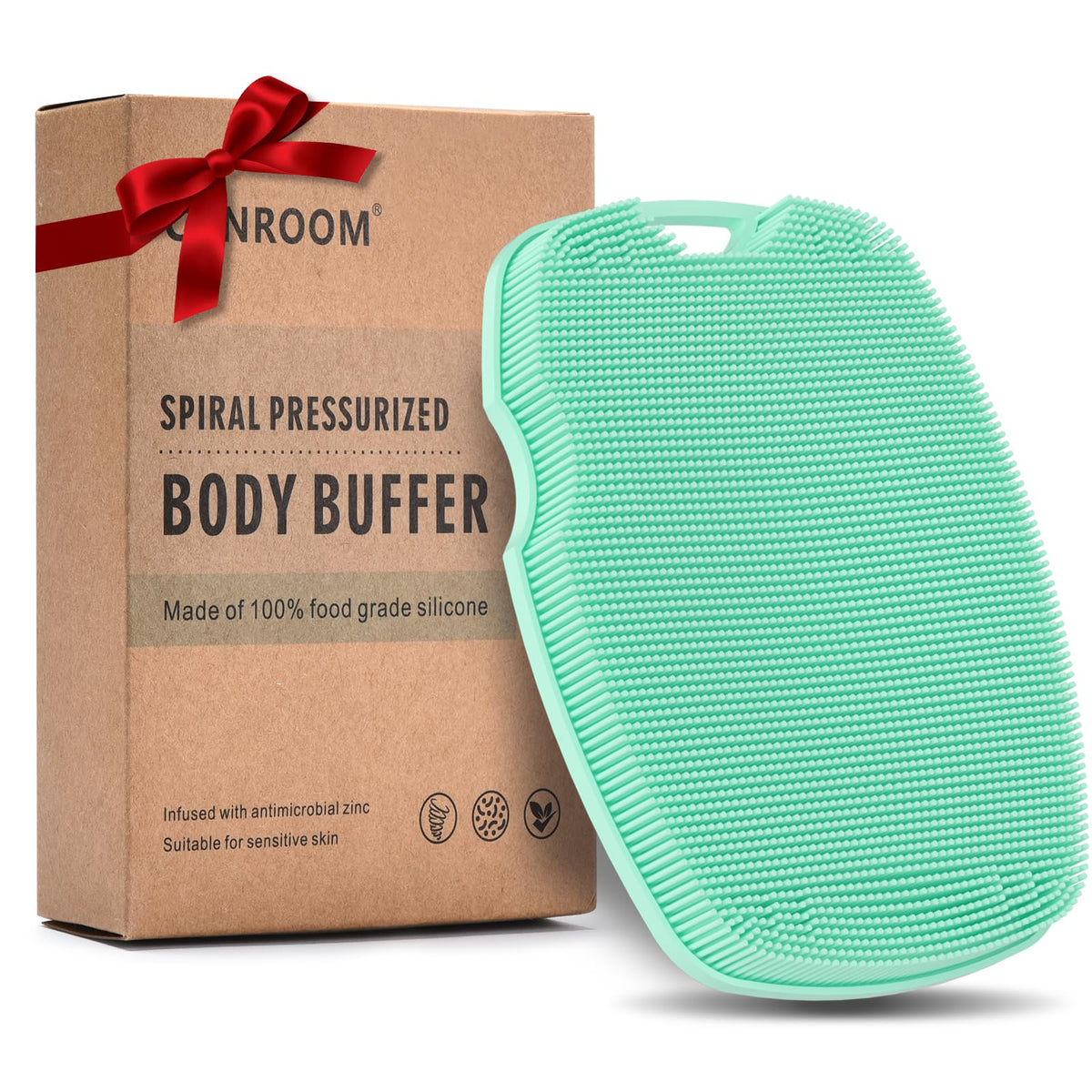 canroom product label and packaging showing zinc-infused technology and material