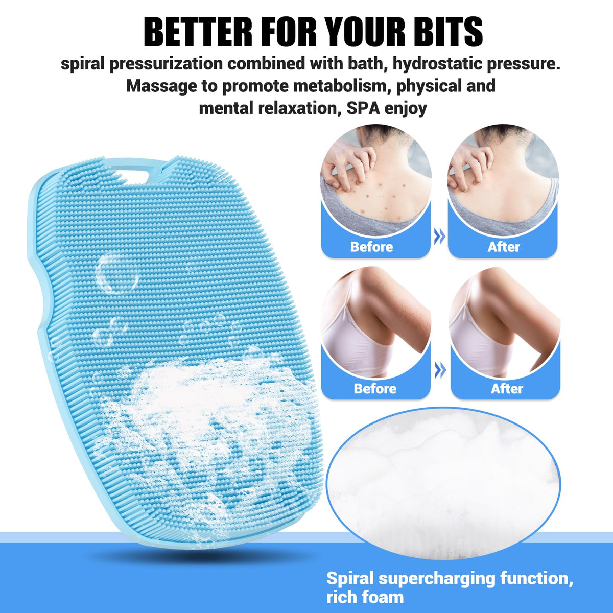 Canroom used wet in shower creating lather for effective cleansing