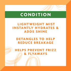 Cantu back label close-up listing ingredients and usage directions benefit