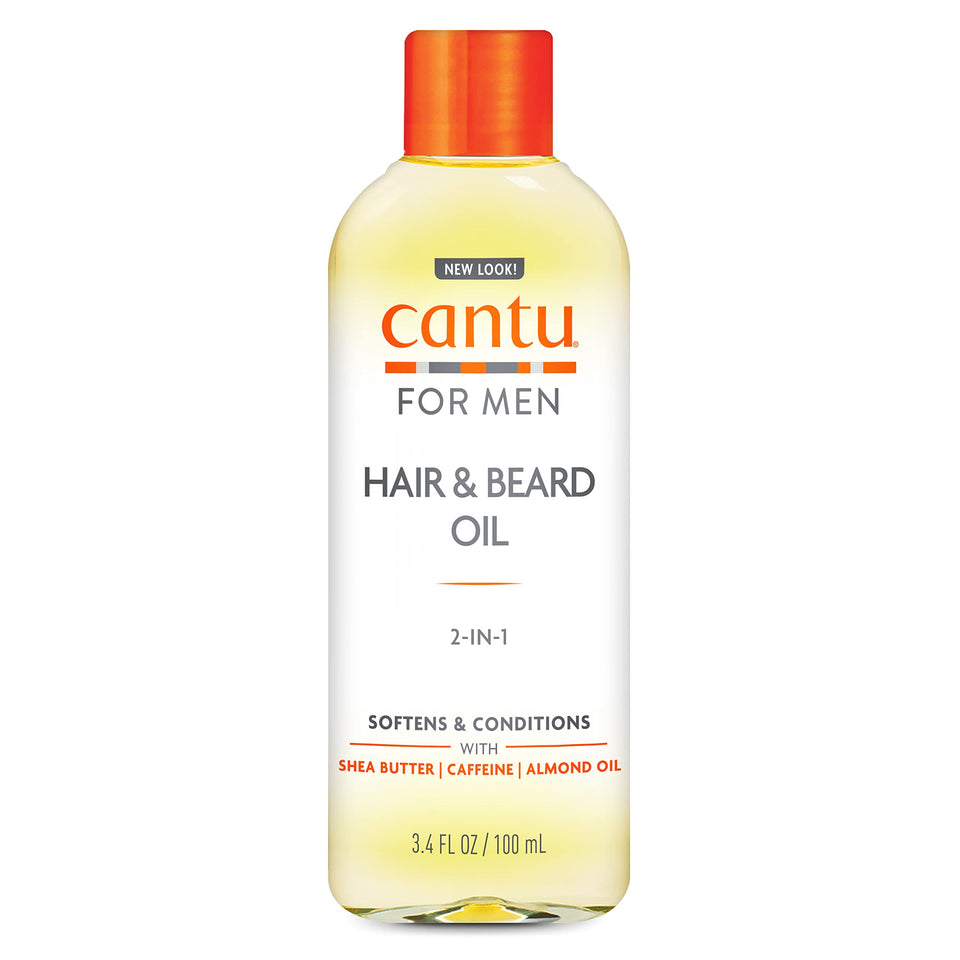 Cantu front packaging showing bottle and brand for grooming convenience