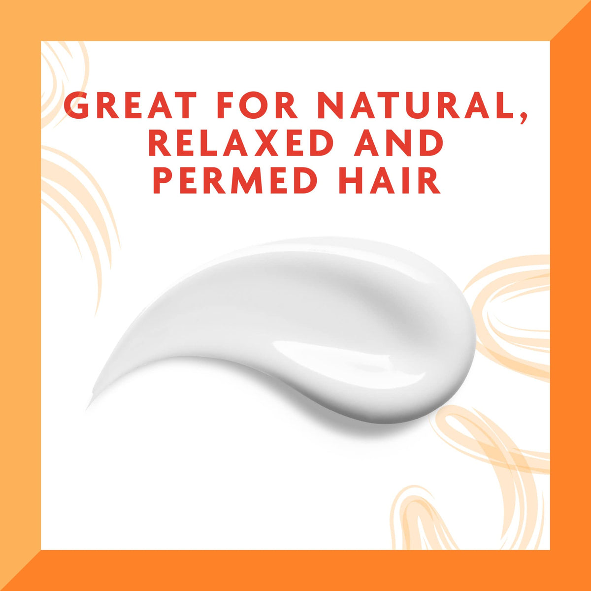 Cantu bottle label detail showing ingredients and product claims