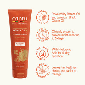Cantu close-up of pump texture highlighting fast-absorbing formula benefit