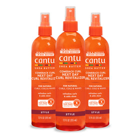 Cantu bottle front packaging showing product and benefits