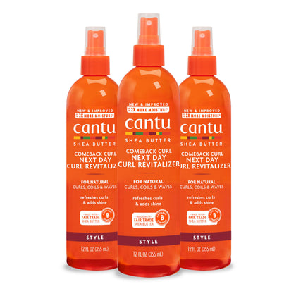 Cantu bottle front packaging showing product and benefits