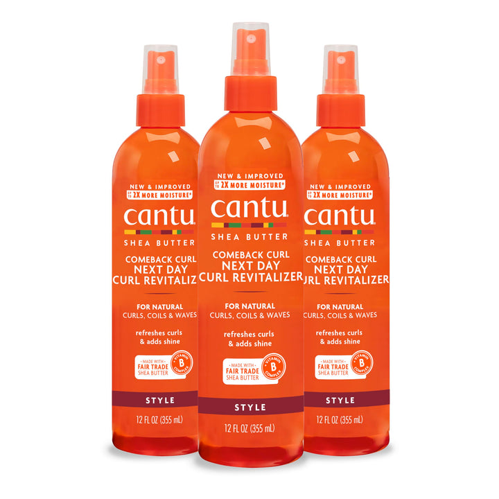 Cantu bottle front packaging showing product and benefits