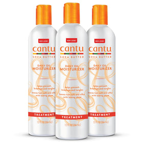 Cantu front packaging showing bottle and label, benefits visible