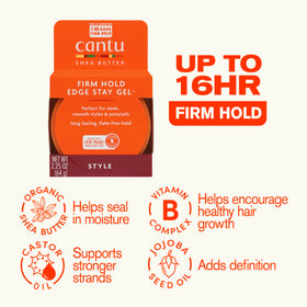 Cantu gel being picked up with an applicator brush for precise edges