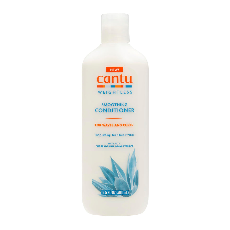 Cantu front bottle showing lightweight conditioner for frizz-free curls