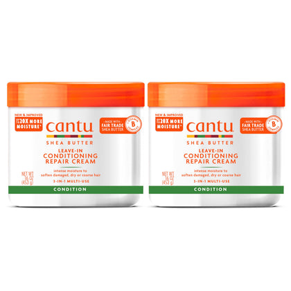 Cantu front packaging showing two 16 oz jars and product benefit