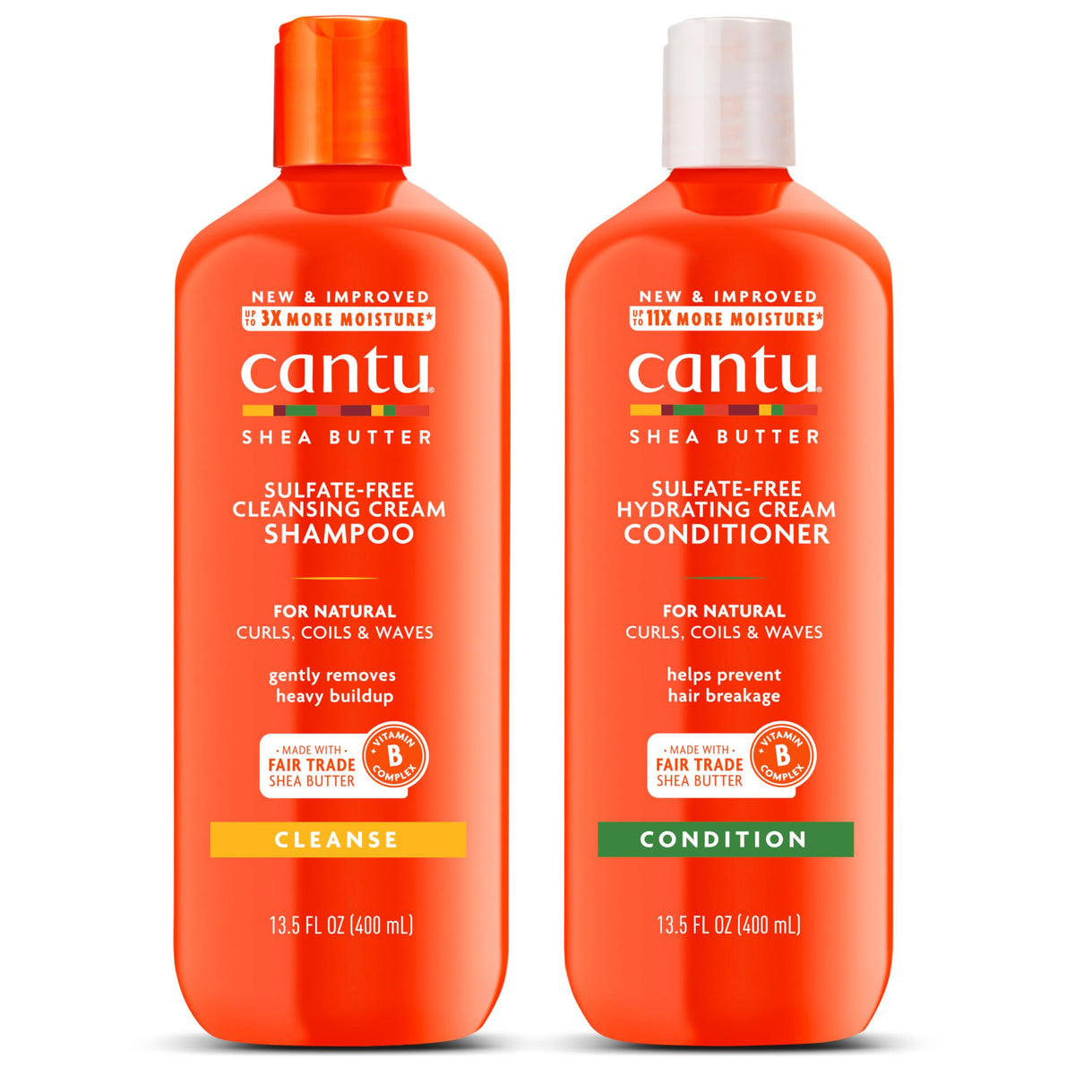 Cantu front packaging duo showing both bottles and benefits