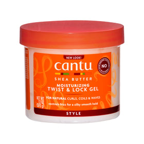 Cantu front packaging showing 13 oz jar and clear product name for styling guidance