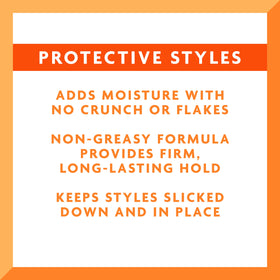 Cantu gel texture close-up showing smooth consistency for easy application