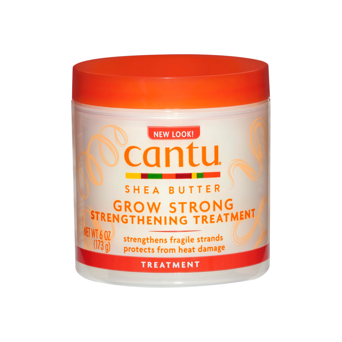 Cantu Grow Strong front packaging showing 6 oz jar and benefits