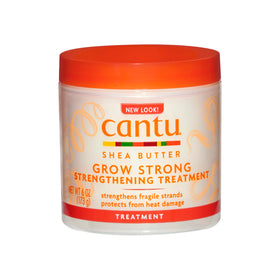 Cantu Grow Strong front packaging showing 6 oz jar and benefits