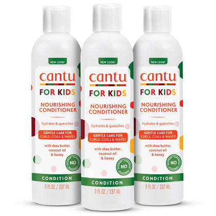 Cantu front packaging showing product benefits and kid-friendly design