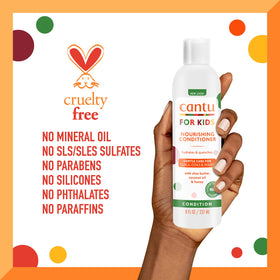Cantu ingredient illustration focusing on shea butter coconut oil and honey