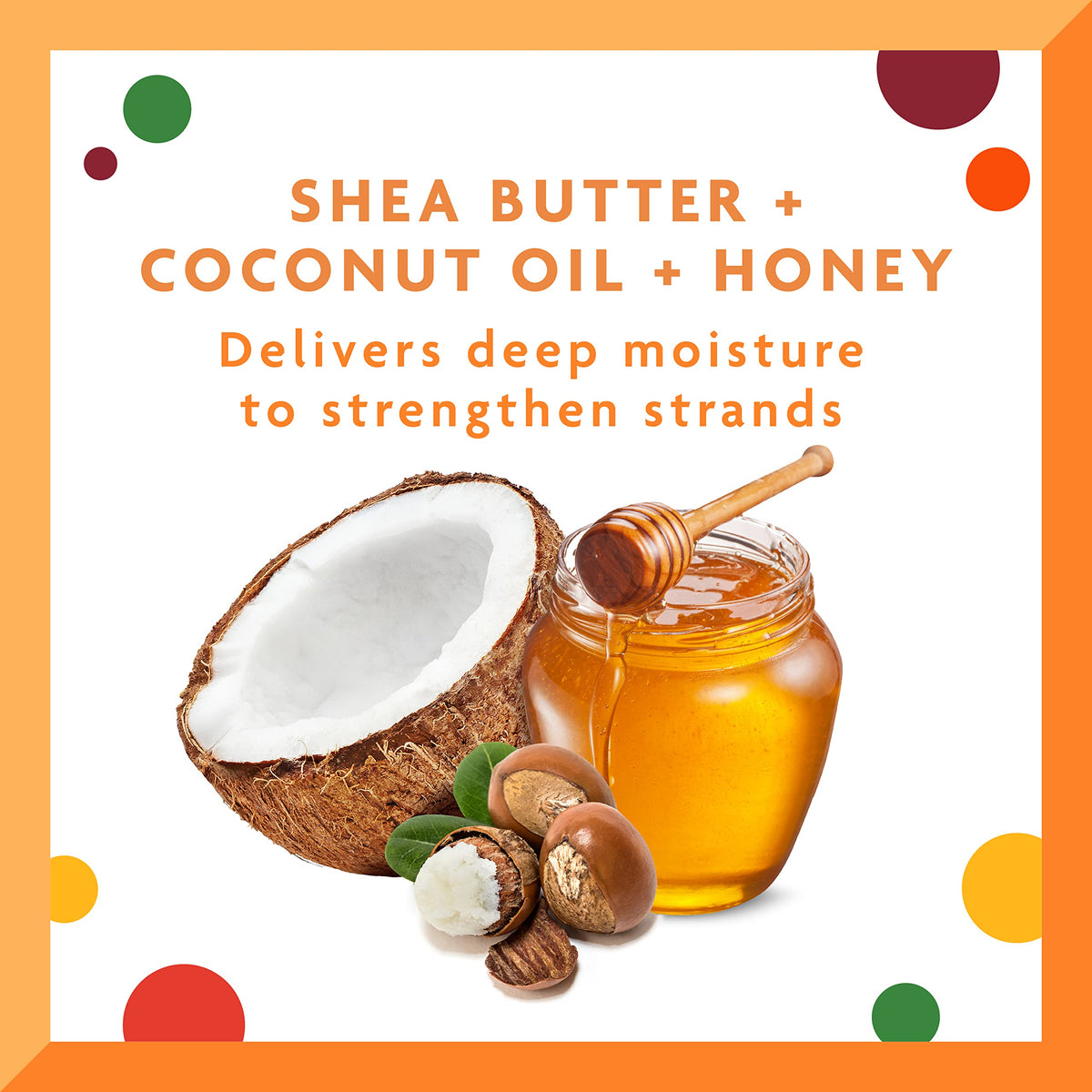 Close-up of shea butter texture in Cantu formula highlighting deep hydration