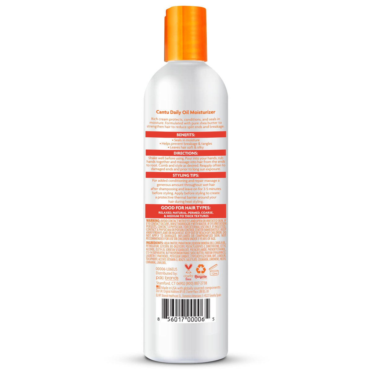 Cantu bottles on bathroom shelf in lifestyle setting for daily routine