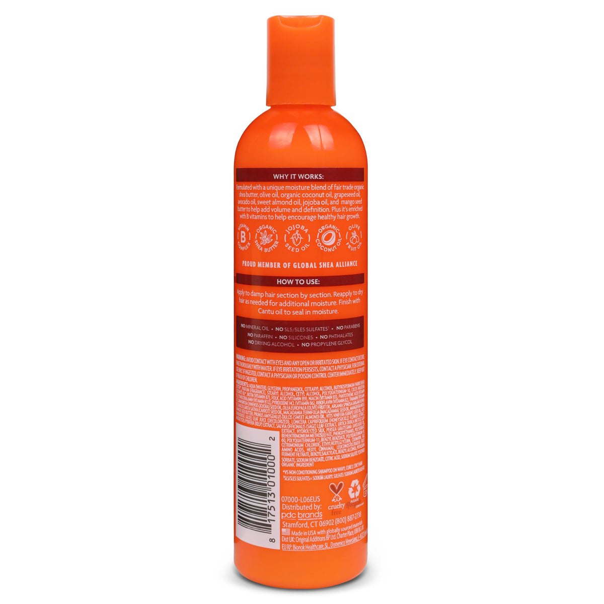Cantu open jar showing creamy texture for easy application benefit