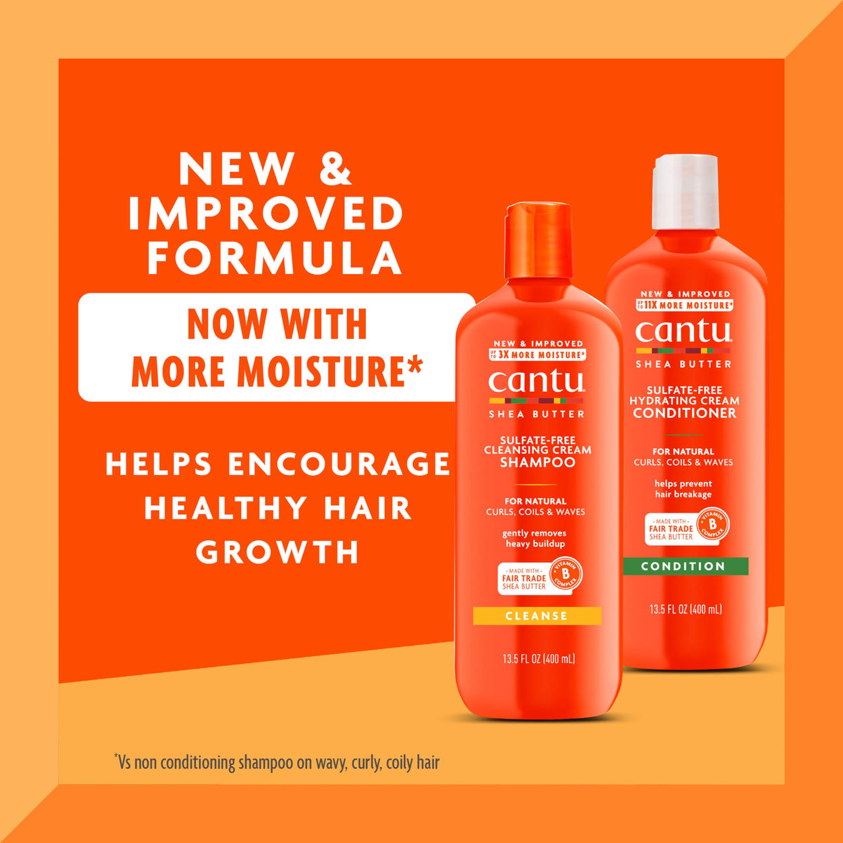 Cantu shampoo pump dispensing cream for gentle cleansing