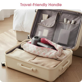 Canumer gift-ready bow-pattern bag staged on vanity as an attractive present