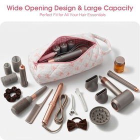 Canumer bag with wire-frame wide opening for easy access and quick tool retrieval