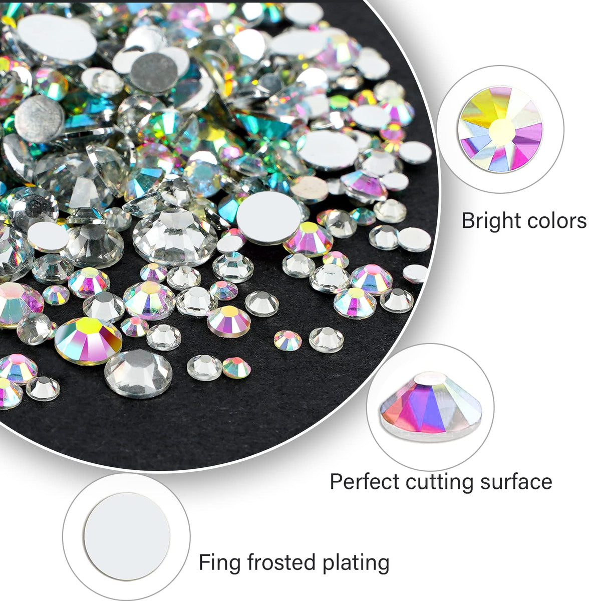 CANVALITE rhinestones applied on nail during manicure for precise placement