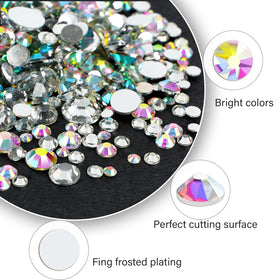CANVALITE rhinestones applied on nail during manicure for precise placement