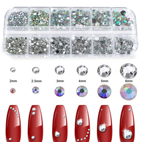 CANVALITE divided storage box open with separated stones for neat organization