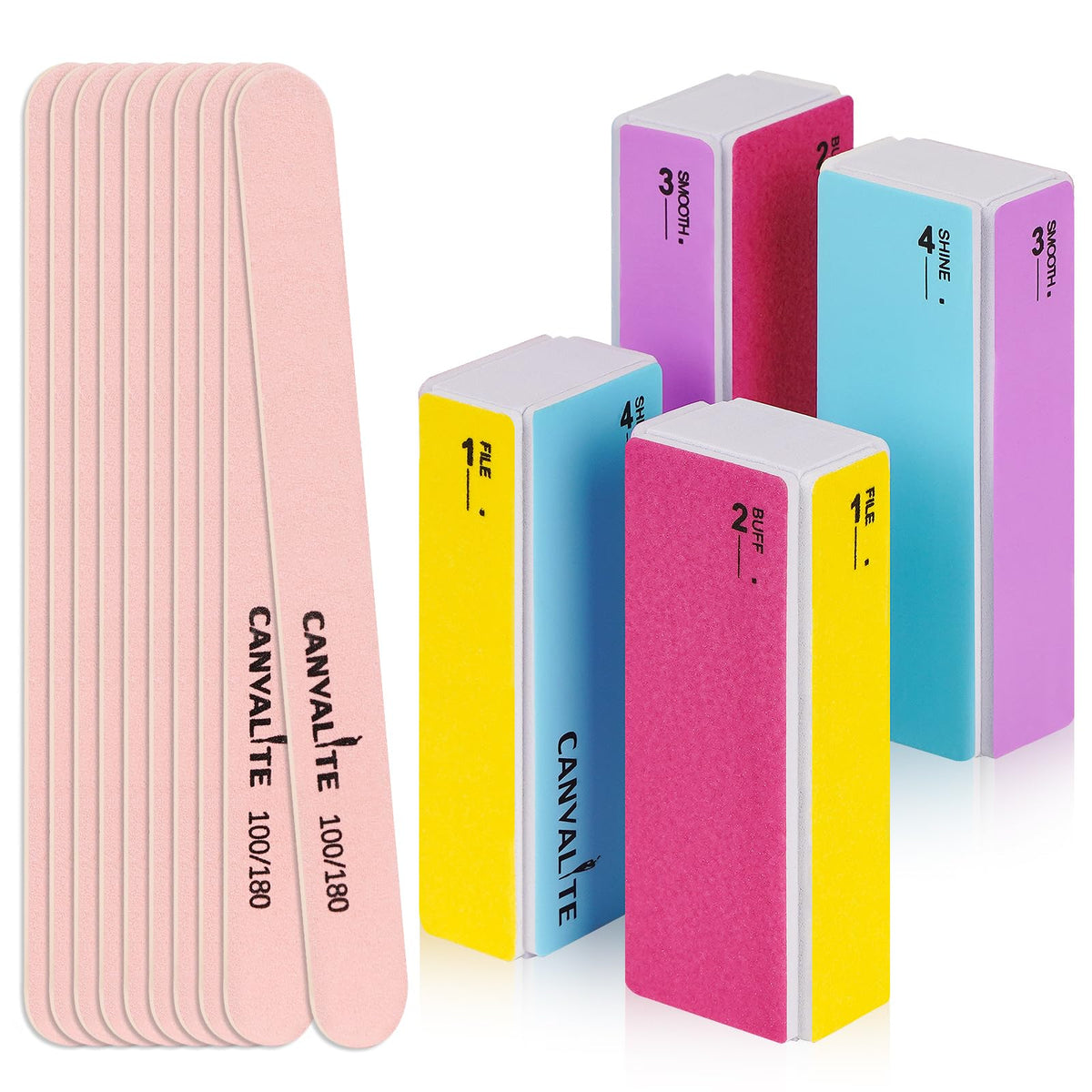 CANVALITE front packaging showing complete 14-piece manicure kit for portable care
