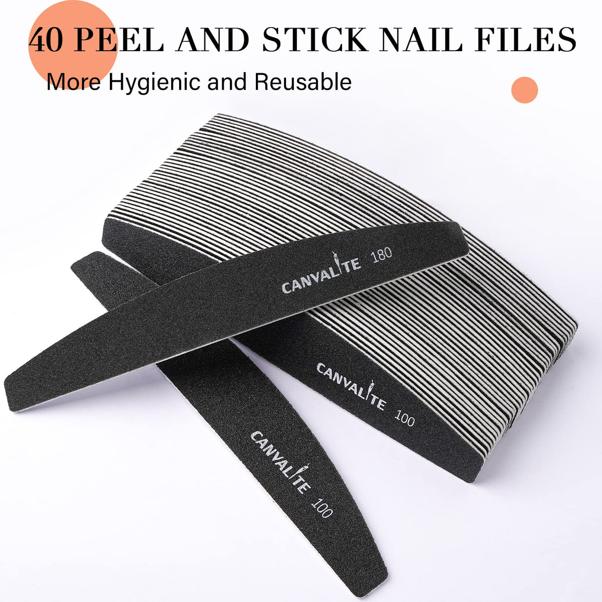 CANVALITE in use on acrylic nail showing professional shaping benefit