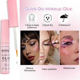 CANVALITE wax picker lifting a small gem for precise placement on skin