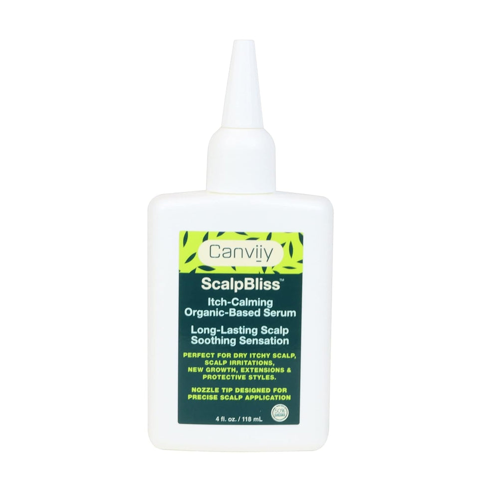 Canviiy ScalpBliss front packaging showing bottle and label for targeted scalp relief
