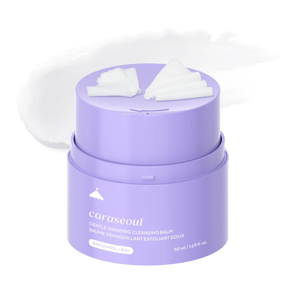 caraseoul front packaging showing travel-sized cleansing balm and benefits
