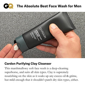 Cardon flatlay of clay ingredients conveying natural oil control