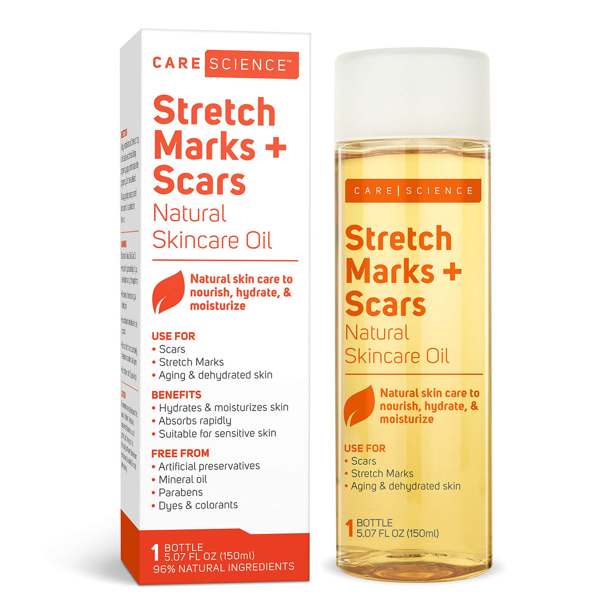 Care Science front bottle showing label and 5 oz size for easy recognition