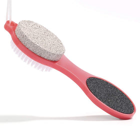 CAREHOOD front view of red pedicure kit, compact storage and convenience