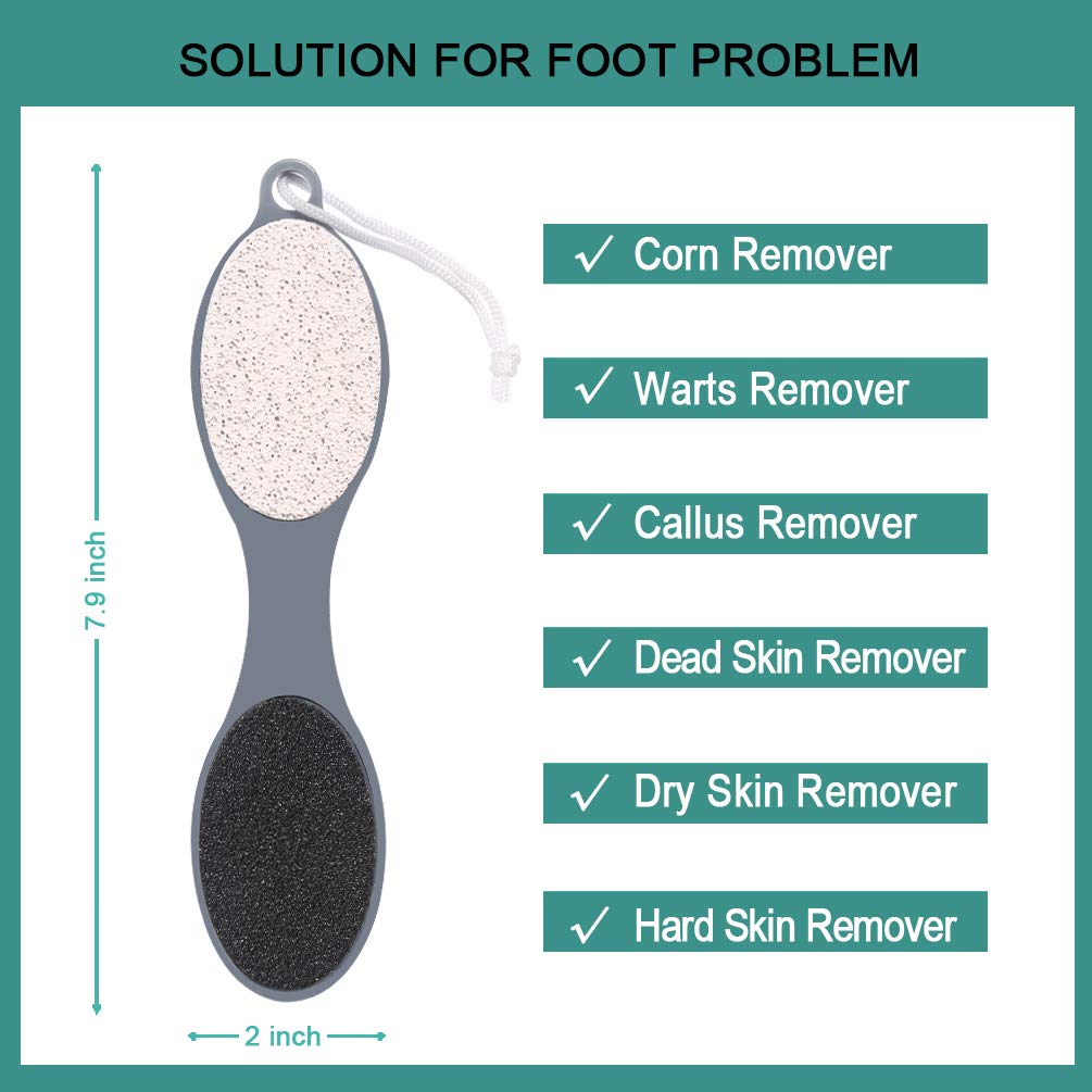CAREHOOD pumice stone texture detail to soften rough skin and buff heels