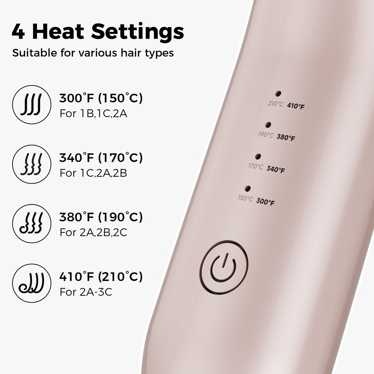 CARESKY label highlighting 200 million negative ions for reduced frizz