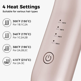 CARESKY label highlighting 200 million negative ions for reduced frizz