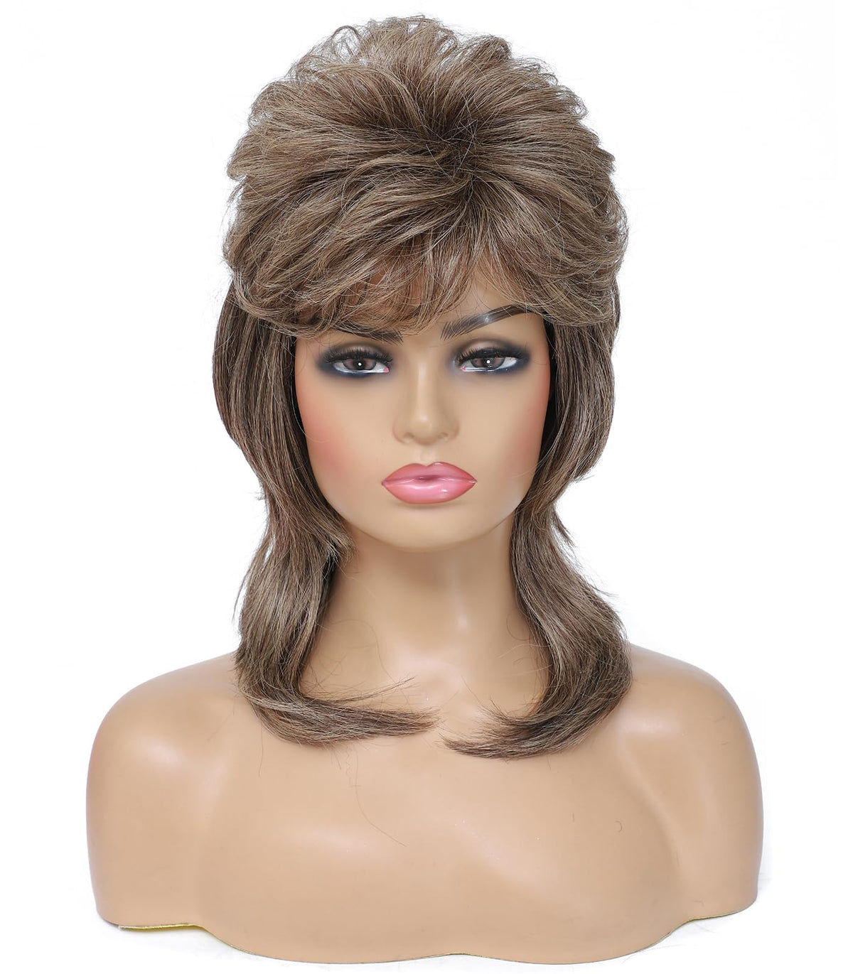 Cariniss front view light brown wig showing natural layered look and confidence