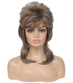 Cariniss front view light brown wig showing natural layered look and confidence