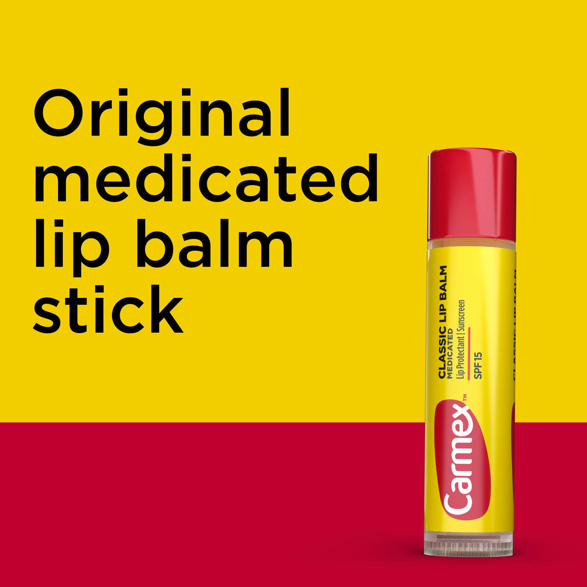 Carmex application on lips demonstrating instant cooling and comfort