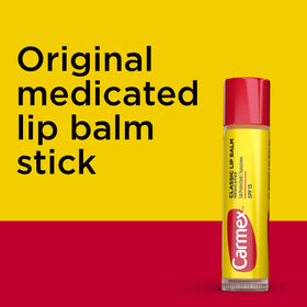 Carmex application on lips demonstrating instant cooling and comfort