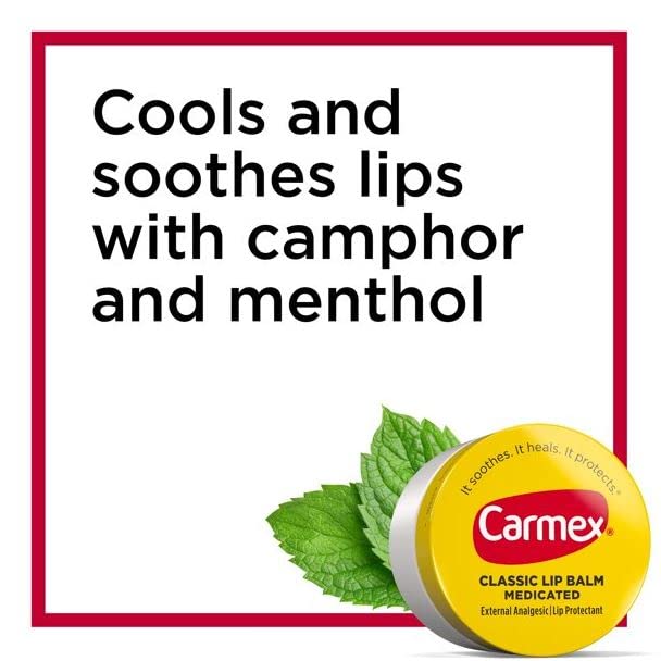 Carmex close-up of balm texture highlighting moisturizing cocoa butter